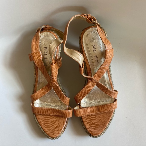 Pilar Abril wedge woven sandal - Picture 2 of 8